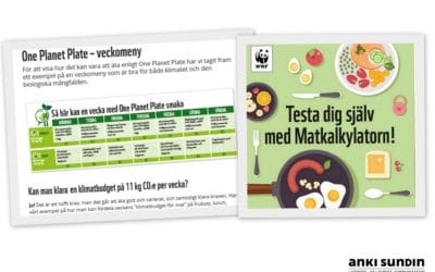 One Planet Plate ur perspektivet svenska livsmedel, matsvinn och säkerhet.